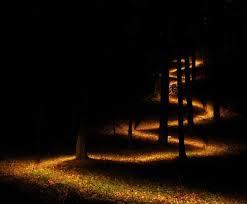 lighted path